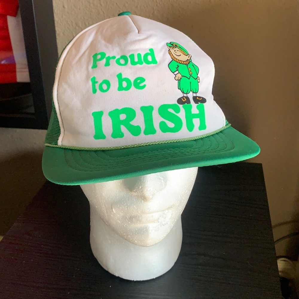 Proud to be IRISH Vintage Trucker Hat St Patrick’s Day Rope Paddy’s Celtics